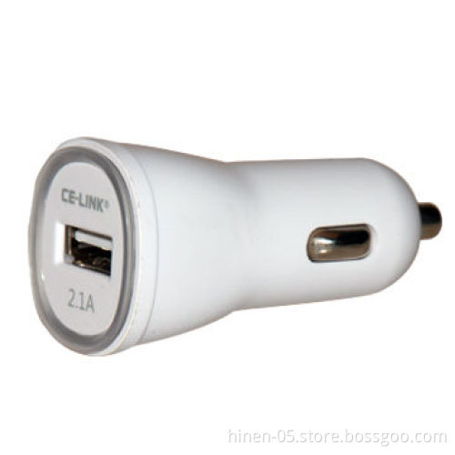 Car Charger with 5V/2.1A Output, Use Your Car to Charge Any Devices